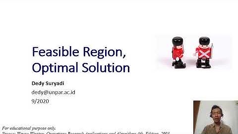 Week1. 3 Feasible Region, Optimal Solution