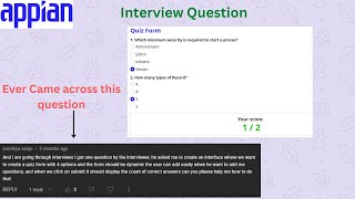 Attempt this quiz Question | Appian Interview Question | Appian Tutorial for Beginners