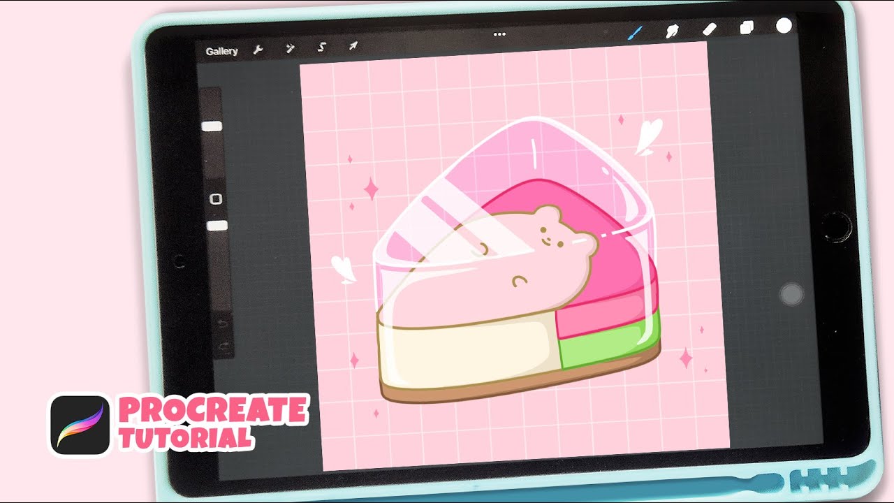 HOW TO DRAW CUTE SHORTCAKE 🍰 Procreate Tutorial - YouTube