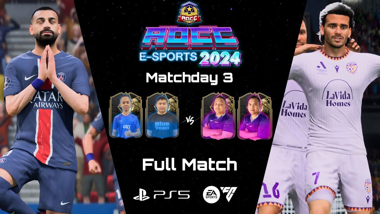 Paris SG (Blue) vs Perth Glory (Violet) - AOCC Games 2024 - MD3 Duo Match - EAFC25 | PS5 [4K60]