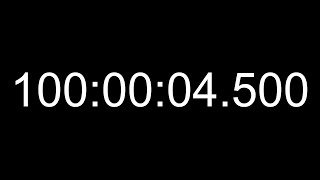 100 Hour Long Video - Count up Timer