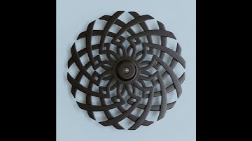 Kinetic Sculpture Wheel #7 Blender Animation  Beautiful Patterns Emerge as Wheels Rotate 4K