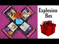 How To Make Explosion Box | Explosion Box With Chocolates | Birthday, Anniversary Gift | DIY