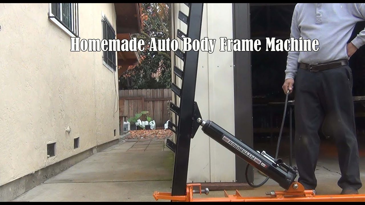 Full Homemade Automotive Body Frame Machine Built - YouTube