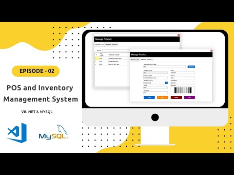 POS and Inventory Management System in VB.NET and MySql database - Part 2 | VB.NET Tutorial