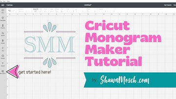 Cricut Monogram Maker Tool - First Look!