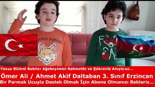 Torunlarıyla Üstad Yavuz Bülent Bakiler'i Anıyoruz Ömer Ali Ahmet Akif Daltaban 3  Sınıf Erzincan Resimi