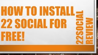 22 Social App Review - How to Install The 22Social Facebook App For Free screenshot 2