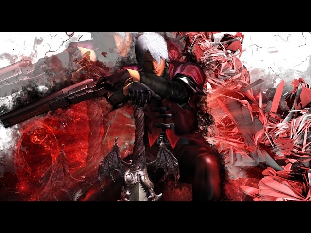 Dante (Devil May Cry), shaved head, arms crossed, DmC: Devil May Cry, men,  cigarettes, smoking, piercing, weapon, gun, pistol, gloves, smoke, tattoo,  drawing, video games, dual wield, gun smoke