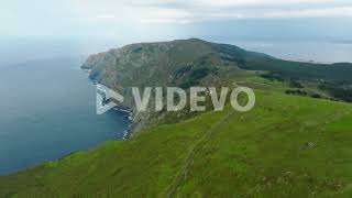 Evergreen Cliffs Of Serra Da Capelada During Sunrise In La Coruna, Galicia, Spain