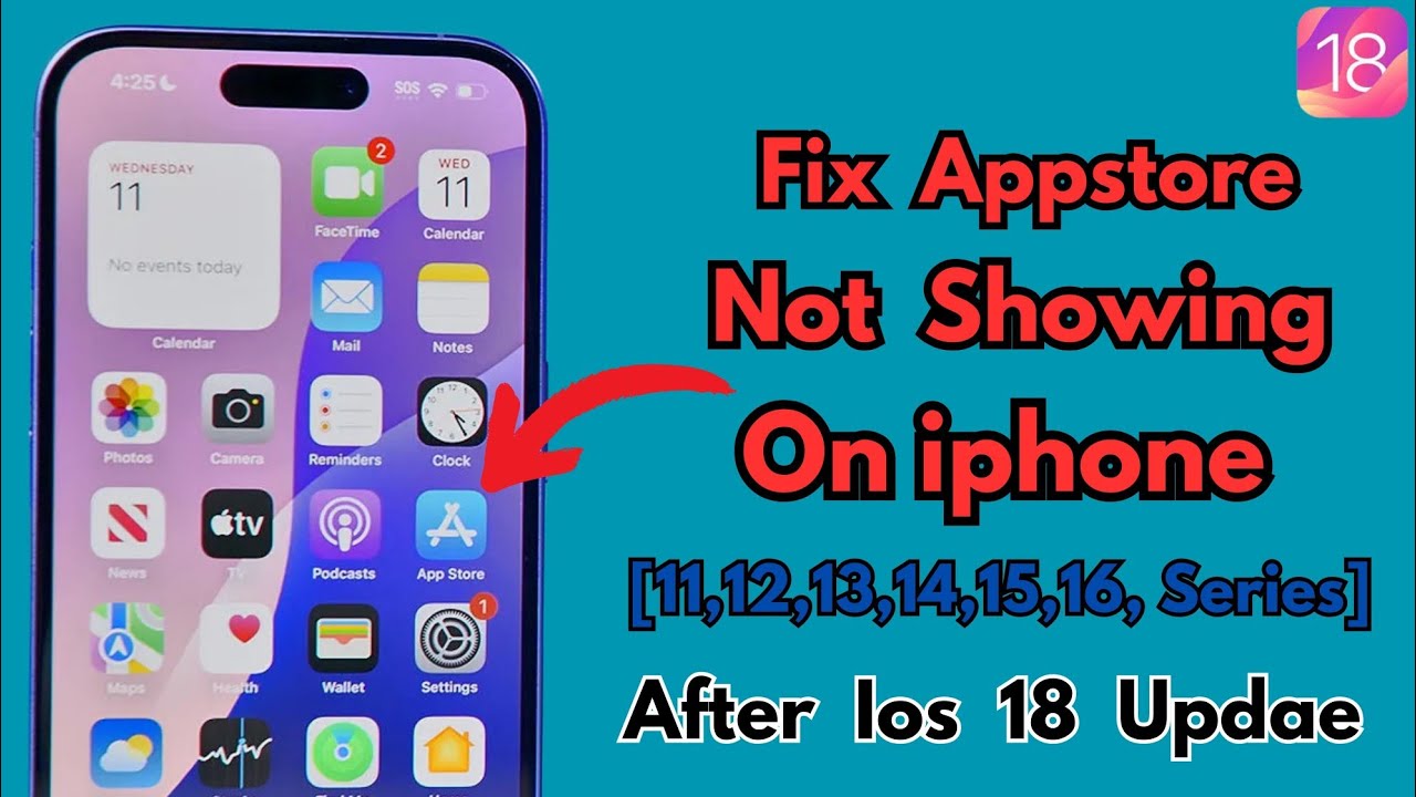 How To Fix Appstore Not Showing On Any Iphone After iOS 18 Update - YouTube