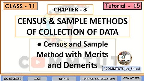 (15) CENSUS AND SAMPLE METHOD {Ch-3}