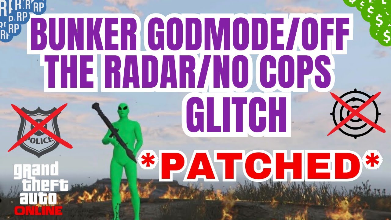 *PATCHED* BUNKER GODMODE OFF THE RADAR NO COPS GLITCH GTA ONLINE