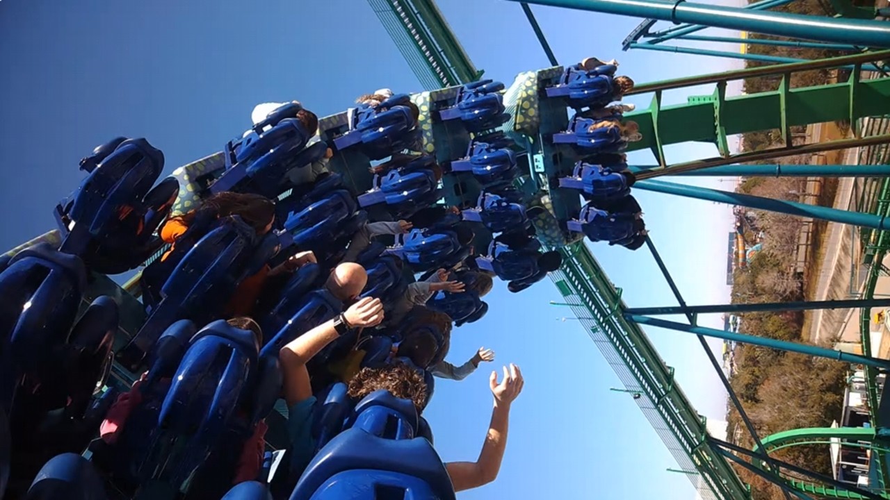 Kraken - SeaWorld Orlando - Back Row (4K HD POV) - February 2026