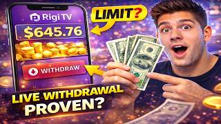 Rigi TV App Review | Earnings Display & Live Withdrawal System Explained screenshot 3