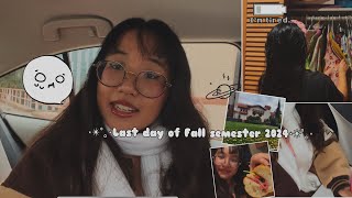Last day of Fall Semester 2024 ₊˚⊹ ᰔ Uni ―୨୧⋆ yapping sess ₊˚🖇️✩ ₊˚🎧⊹♡ introvert diaries ₊˚🖇️✩ ₊˚🎧⊹♡
