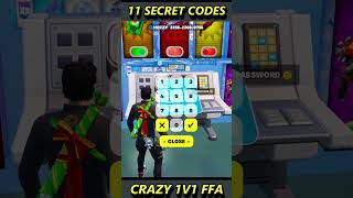 11 SECRET CODES IN CRAZY 1V1 FFA ALL GUNS AND RIDES-FORTNITE CREATIVE