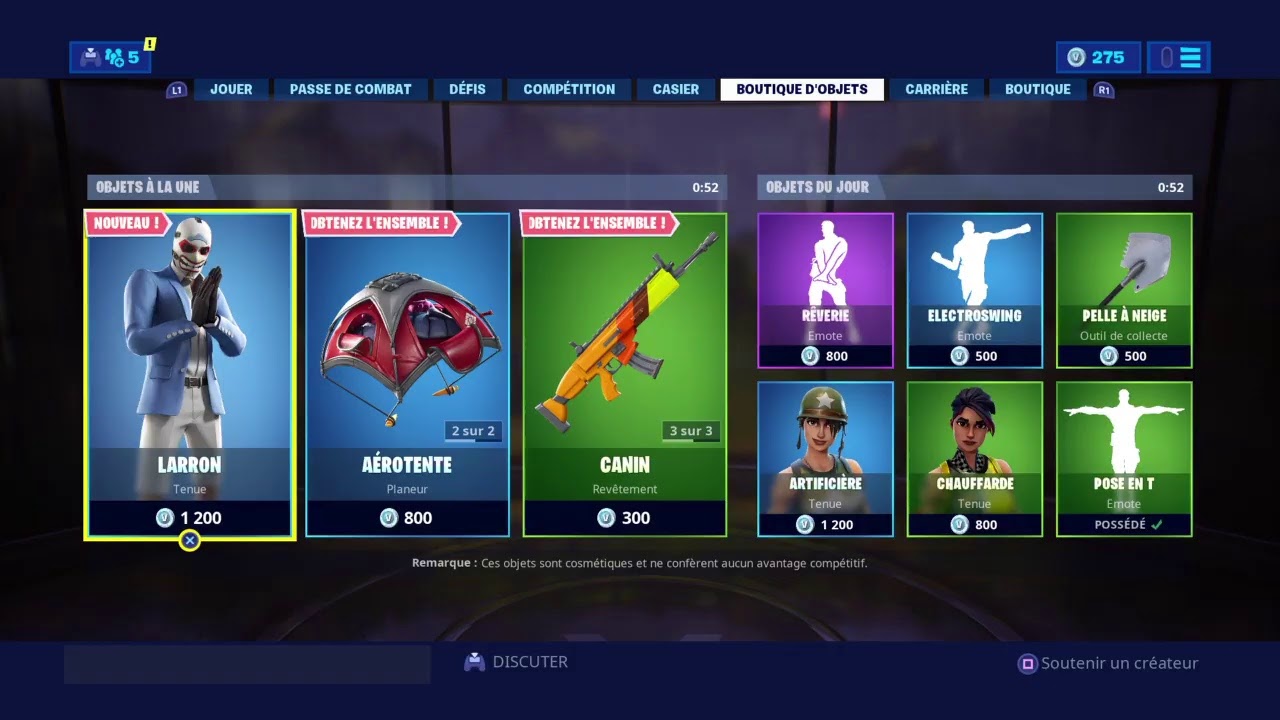 Boutique du 1 juillet 2019