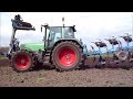 FENDT Favorit 512 c -Pflügen mit FrontPacker (6 Zyl-Sound)!!!