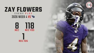 Zay Flowers Week 4 Highlights vs Titans | Every Target and Catch Update