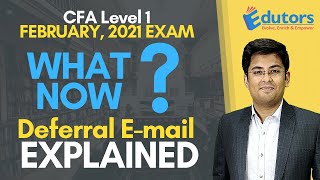 CFA Level 1 Deferral Option Final Update | February, 2021 | Gourav Kabra | India | Hindi (2021)