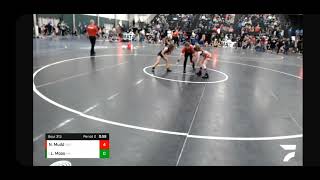 Nationals Lyla Moos for the pin against a really good girl wrestler.