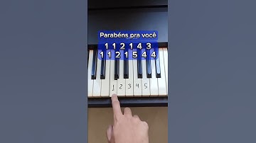 Parabéns pra você no PIANO 🎹 - aula rápida