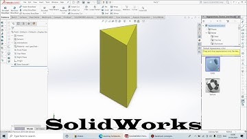 SolidWorks How to make a Triangular Prism