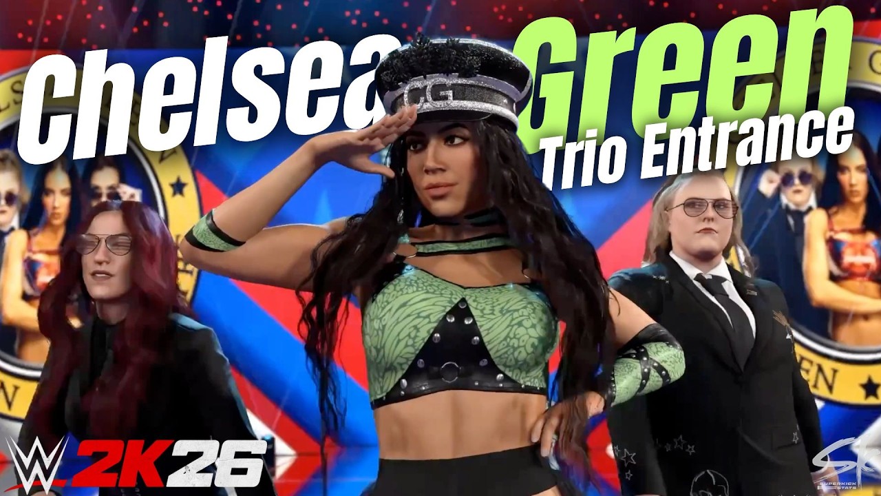 First Look at Chelsea Green's WWE 2K26 Trio Entrance!