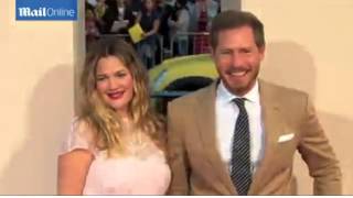 Drew Barrymore, half sister of Jessica, at Blended premiere