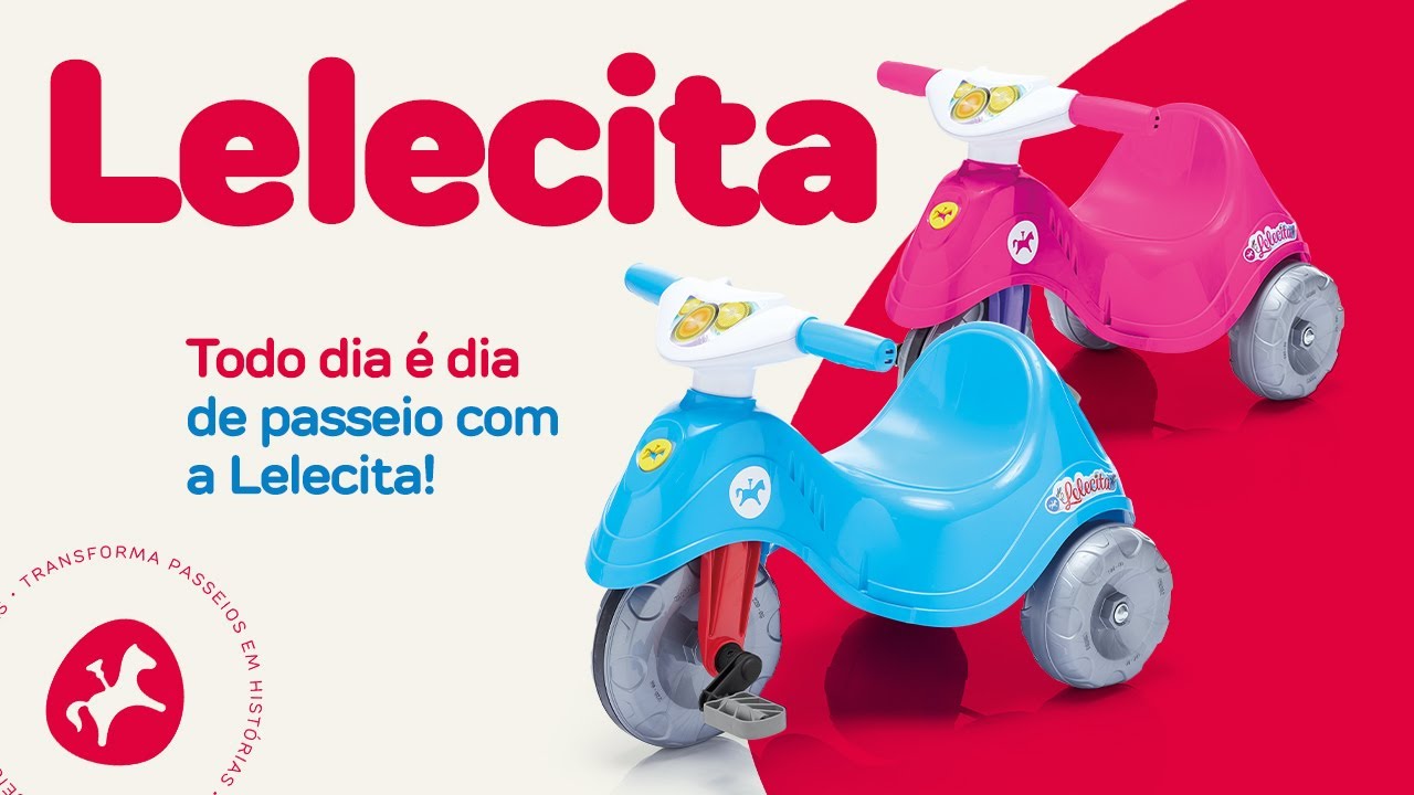 Triciclo Infantil C/ Empurrador E Protetor 1-3 Anos Lelecita Ii Calesita