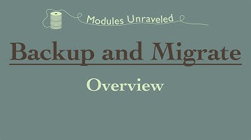 Drupal 7: Backup and Migrate - Overview