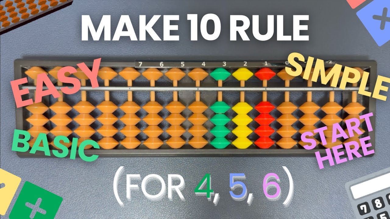 Make 10 Magic! ✨ Abacus Trick for 4, 5 & 6