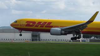 DHL Planes Landing At EMA 2023