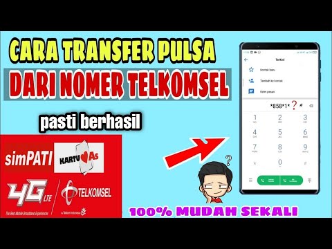 Cara transfer pulsa Telkomsel ke operator lain. 