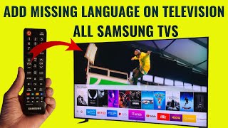 how to add any missing language in the samsung tv hidden service menu