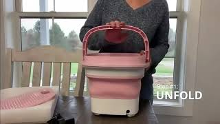 Travel Folding Ultrasonic Single Tub Washing Machine-VMI HA 3005 1
