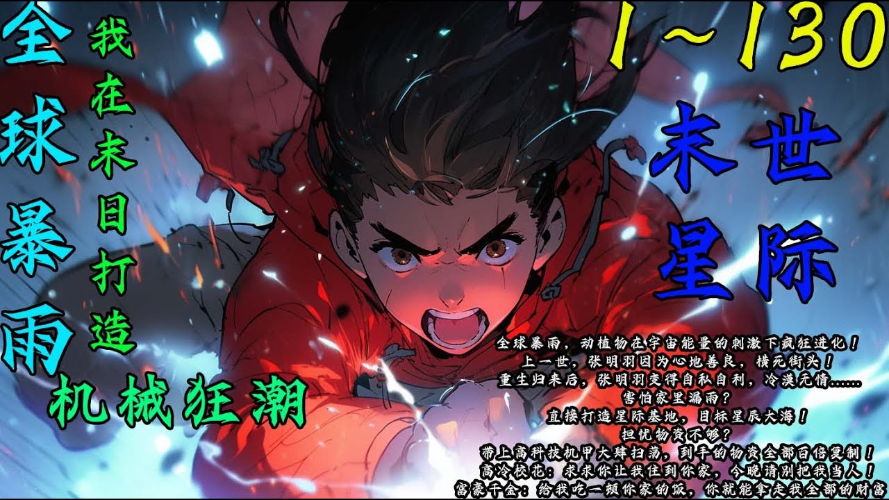 重生+囤货+空间无限大+物品复制《全球暴雨，我在末日打造机械狂潮》EP1~130 全球暴雨，动植物在宇宙能量的刺激下疯狂进化！#末世 #求生 #空间异能 #小说 #小說推文 #穿越