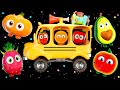 🚌 As Rodas do Ônibus - Frutas Dançantes e Confete! |🎶 Frutinhas Divertidas - Mundo Sensorial do Bebê