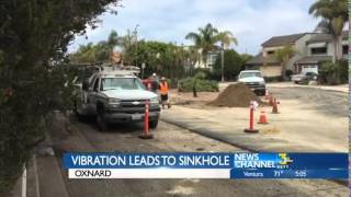 Sinkhole delays repaving project in Oxnard