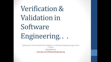 verification and validation in software testing