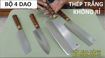 Review Bộ Dao Thép Trắng Siêu Bén Không Han Gỉ Tốt Nhất: Lựa Chọn Hoàn Hảo Cho Gia Đình
