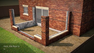 Construction of orangery extension, planning to completion. Step by step process of construction.