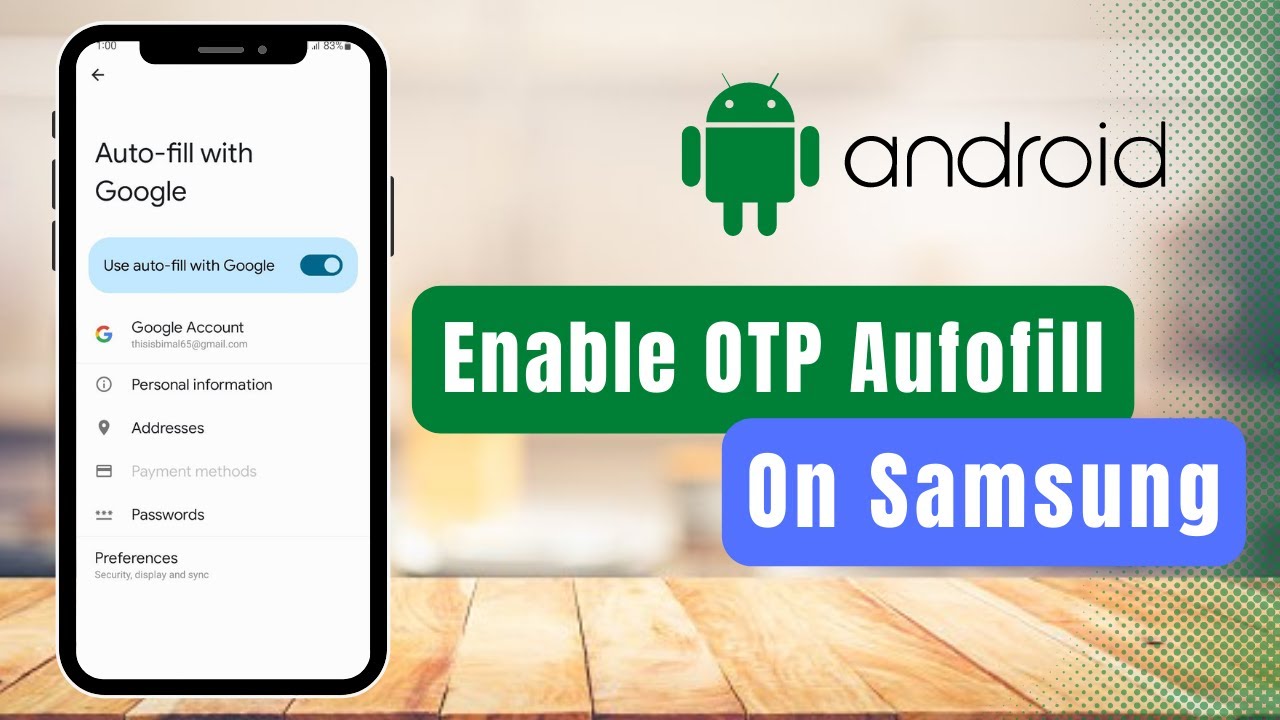 Enable Autofill SMS Verification Code So That OTP Code Will Be Enable Autofill SMS Verification Code So That OTP Code Will Be