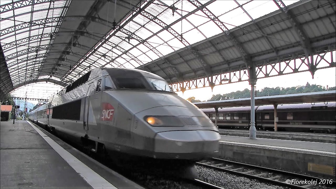 TGV w Lourdes / TGV at Lourdes station YouTube