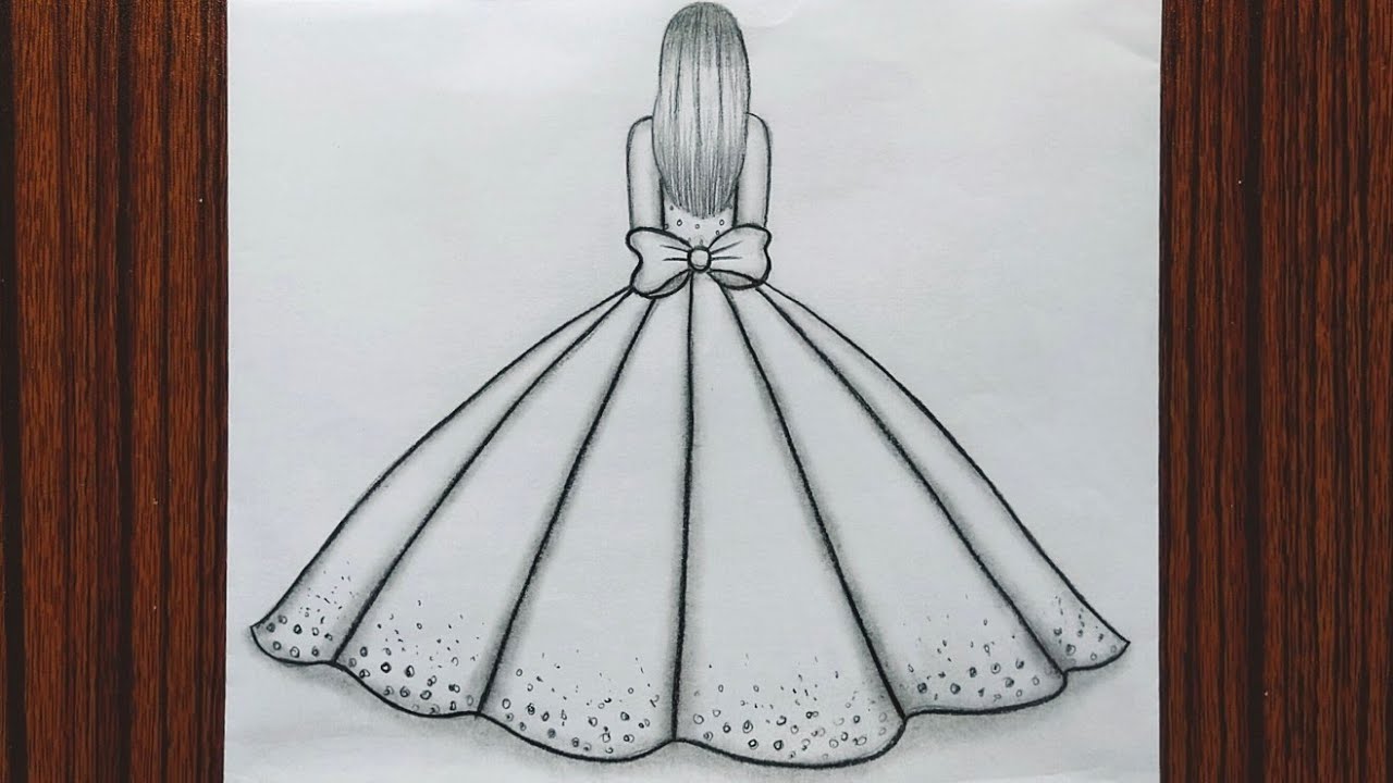 How to Draw a Princess Dress - Easy Drawing Tutorial For Kids
