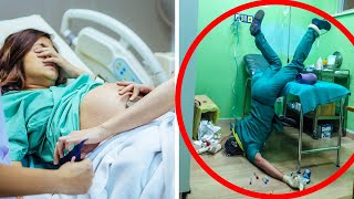 Doktor na místě zkolaboval, když se dozvěděl, kdo je jeho těhotná pacientka...