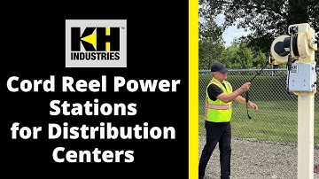 Cord Reel Power Station for Food & Beverage Distribution Centers | Power Your Fleet | KH Industries