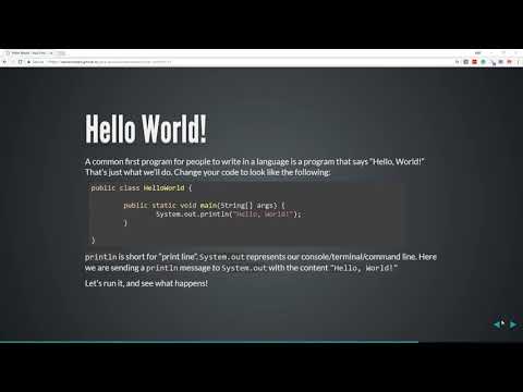 First Java Program: Hello World