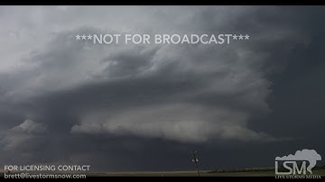 STOCK - The Kimball, NE Supercell Thunderstorm Time-lapse - 06/12/2017